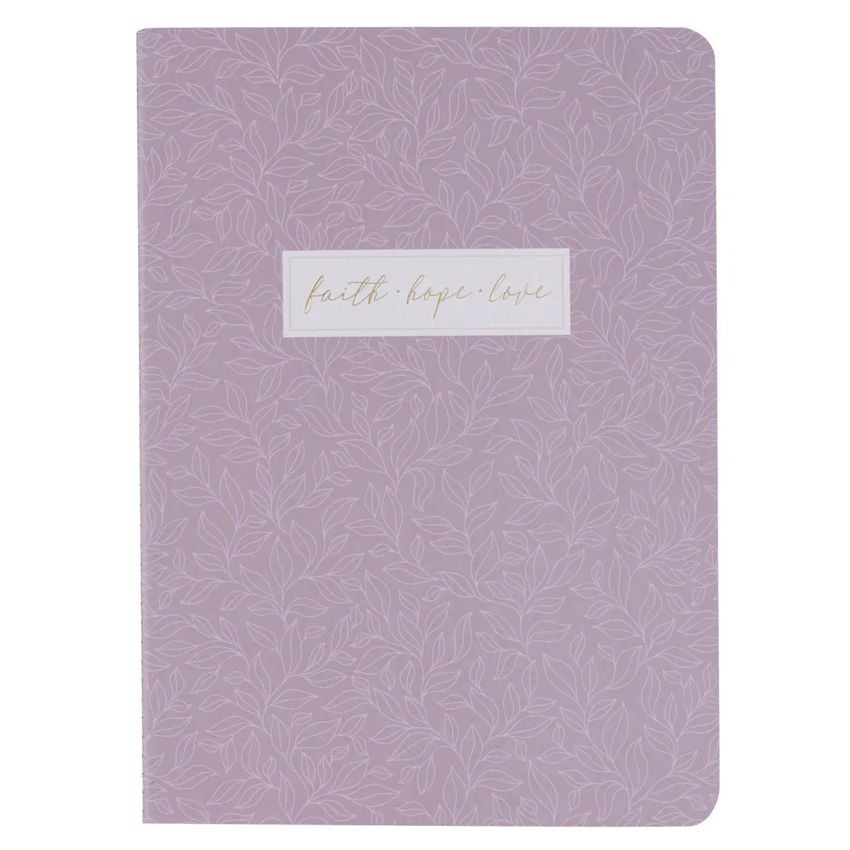 Faith Hope Love Purple Notebook 1