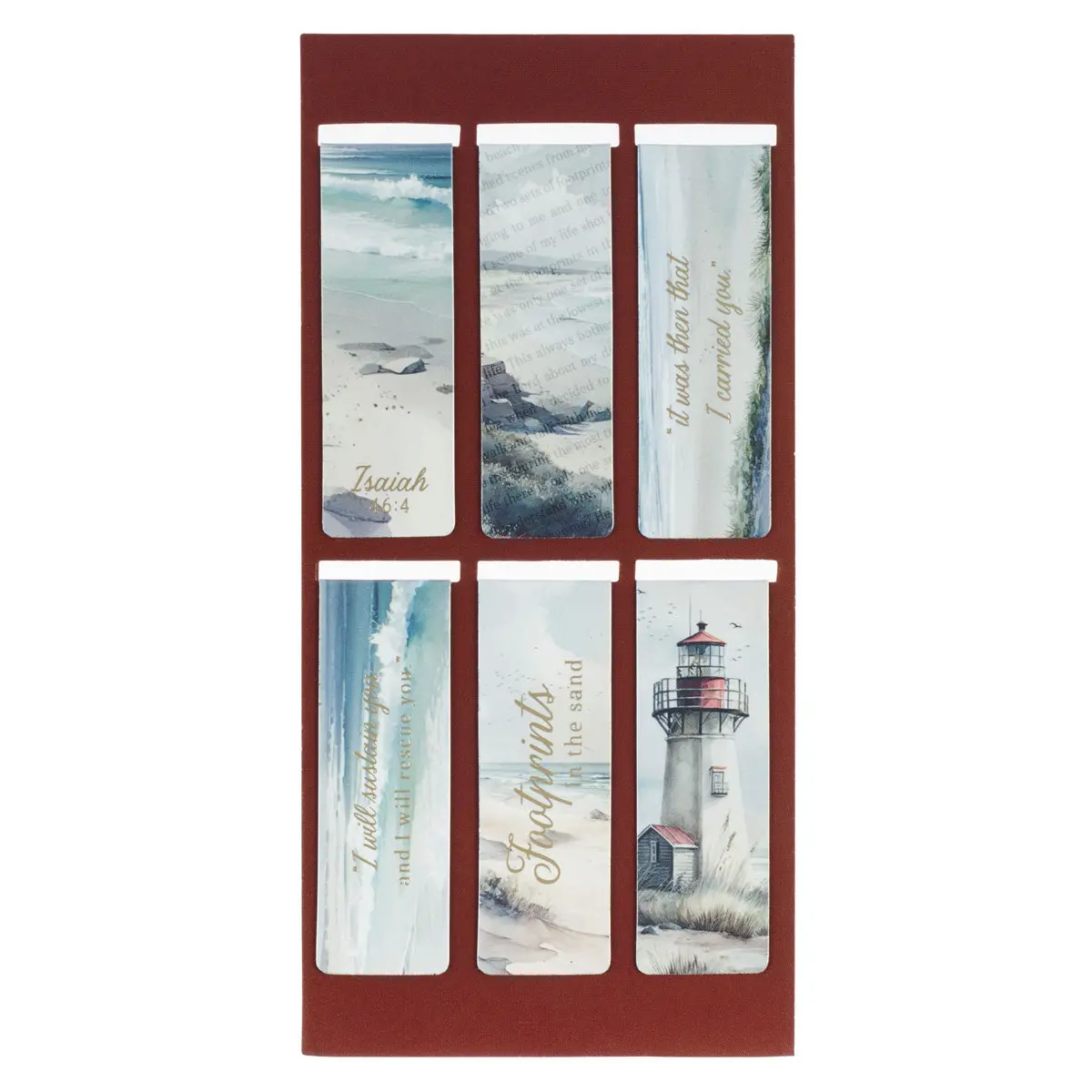 Footprints Six-Piece Magnetic Bookmark Set 2