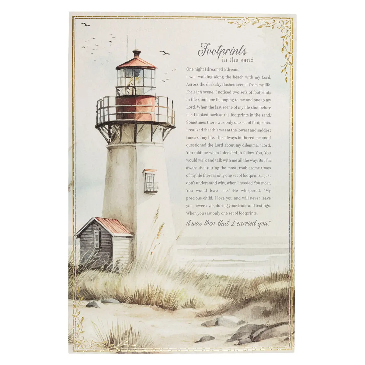 Footprints 1000 Piece Cardboard Puzzle 1