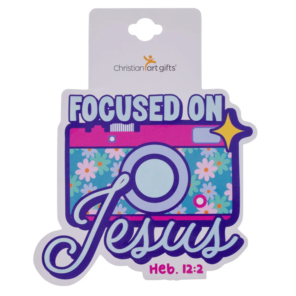 Focused On Jesus Sticker 1