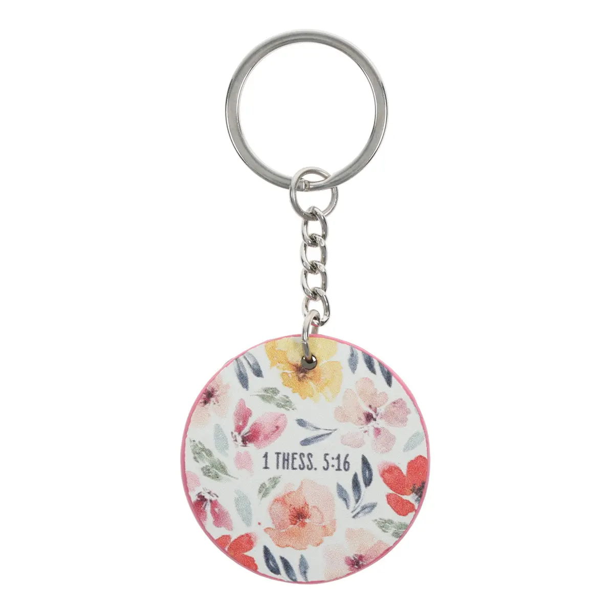 Rejoice Always Metal Key Ring 2