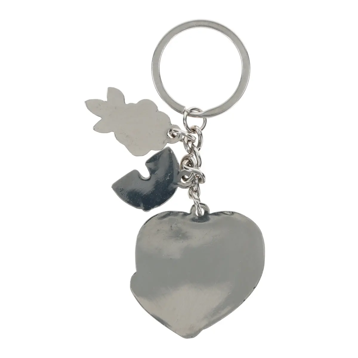 I Am Strong Metal Key Ring With Charm 2