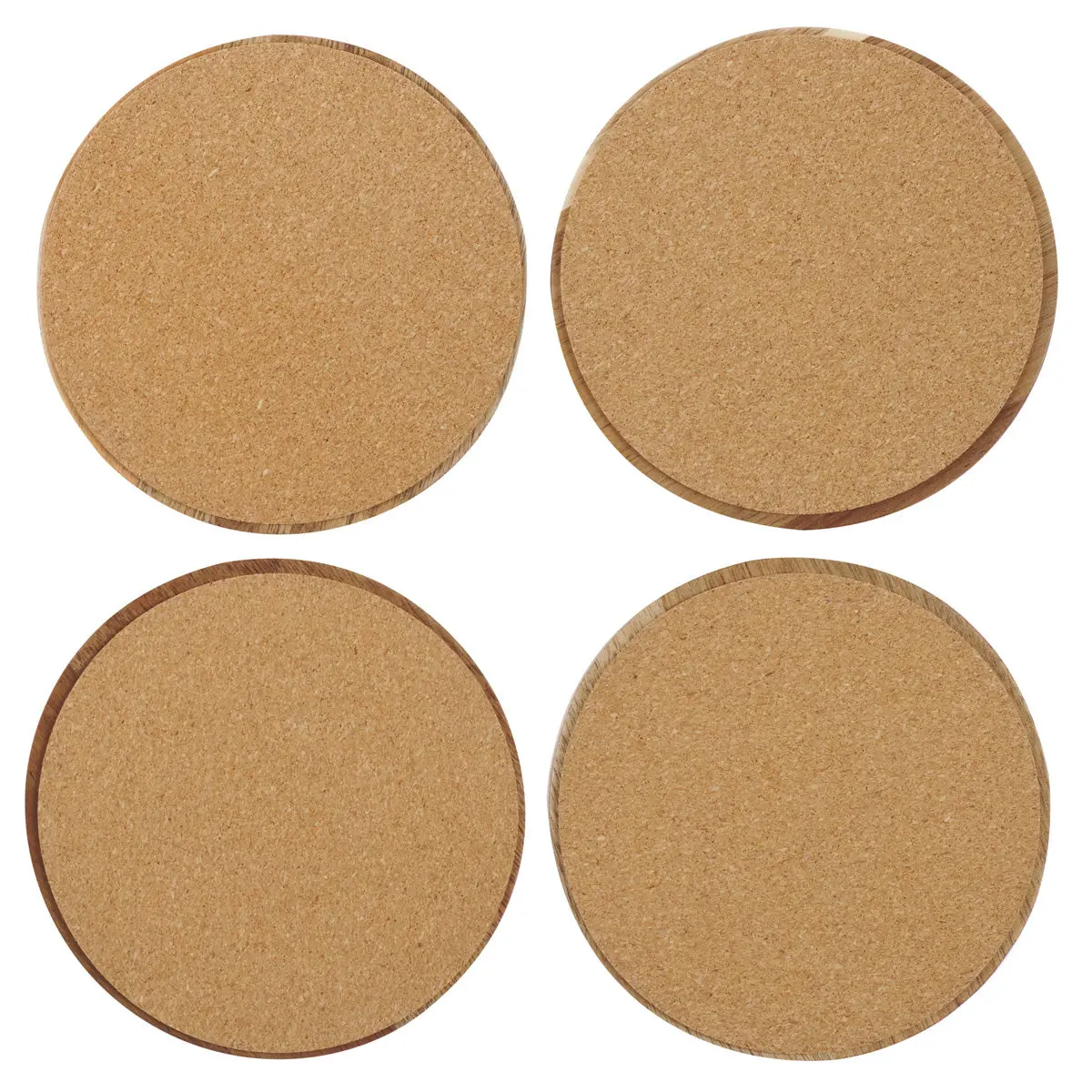 Saved By Grace Through Faith 4-Piece Round Wooden Coaster Set 2