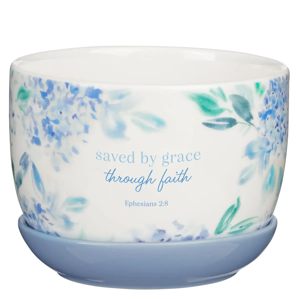 Saved By Grace Through Faith Ceramic Planter 1