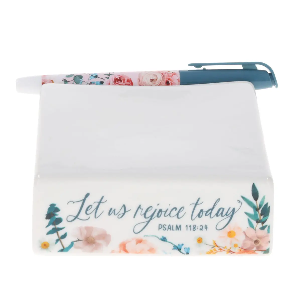 Let Us Rejoice Today Ceramic Note Block With Erasable Marker 1