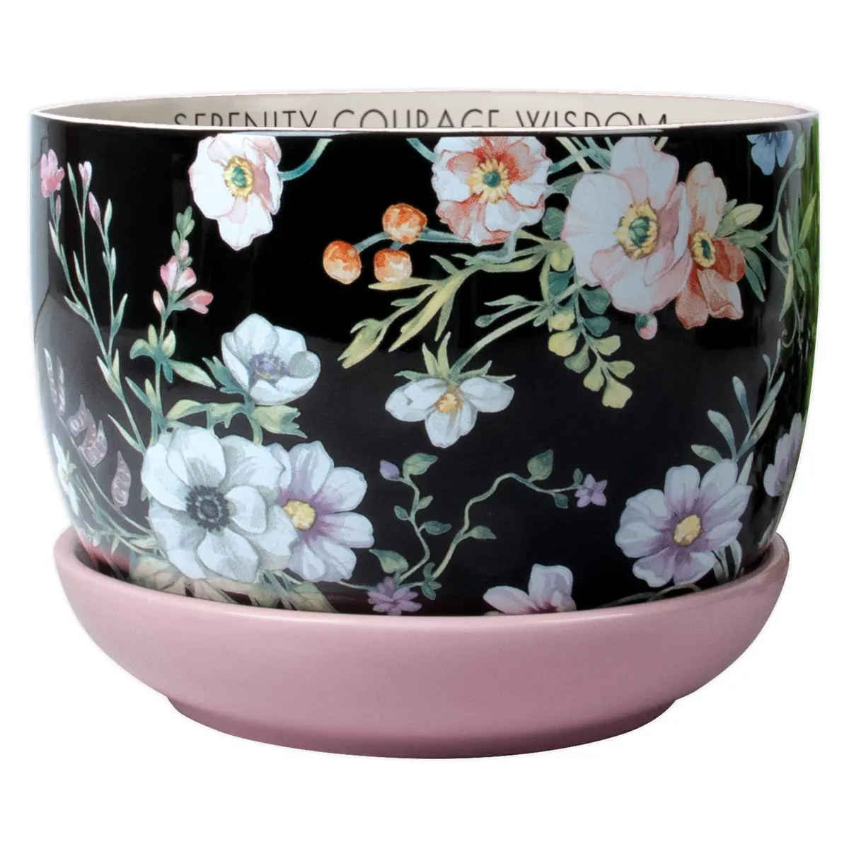 God Grant Me Serenity Courage Wisdom Ceramic Planter 1