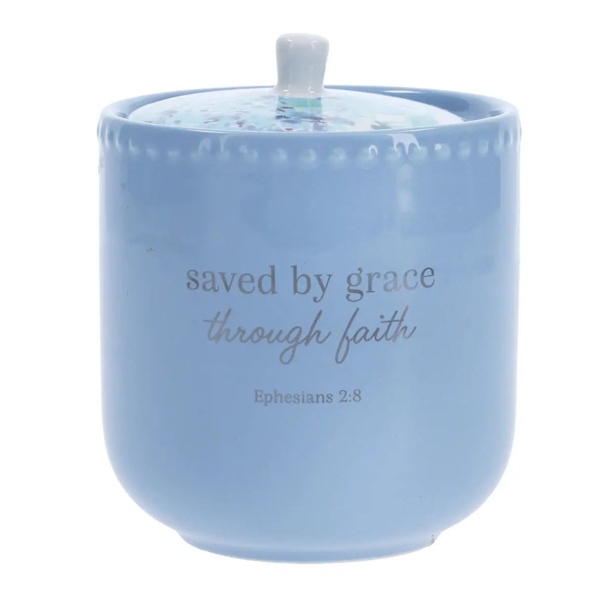 Saved By Grace Through Faith Ceramic Sugar Pot 1