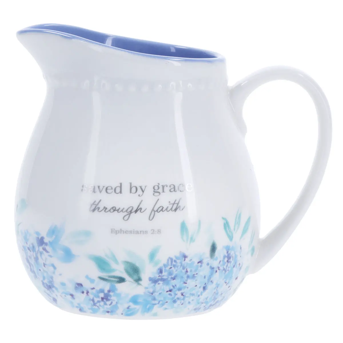 Saved By Grace Through Faith Ceramic Milk Jug 1