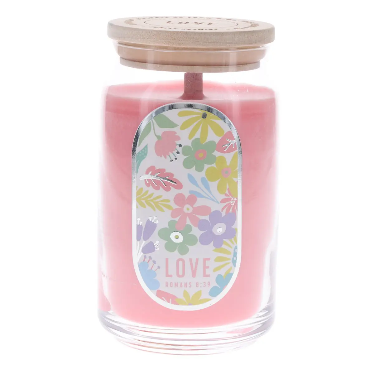 The Lord's Presence - Love - Gentle Jasmine Scented Candle With Wooden Lid 1
