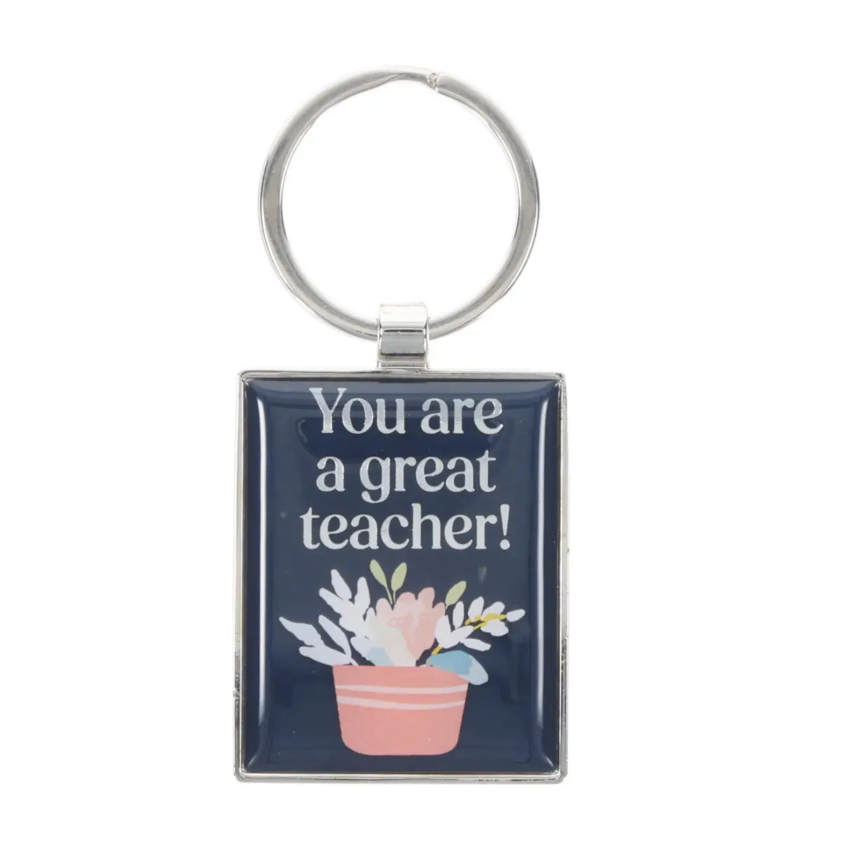 You Are A Great Teacher Epoxy Metal Key Ring 1