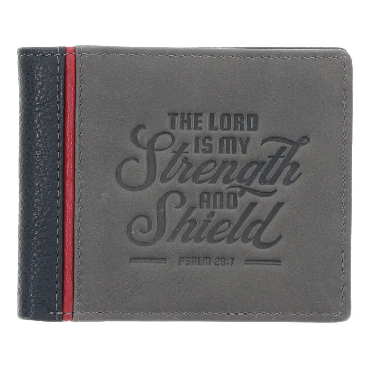 The Lord Is My Strength And Shield Genuine Leather Wallet 1