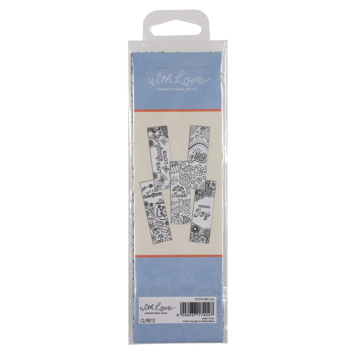 Choose Joy Five-Piece Coloring Bookmark Set 2