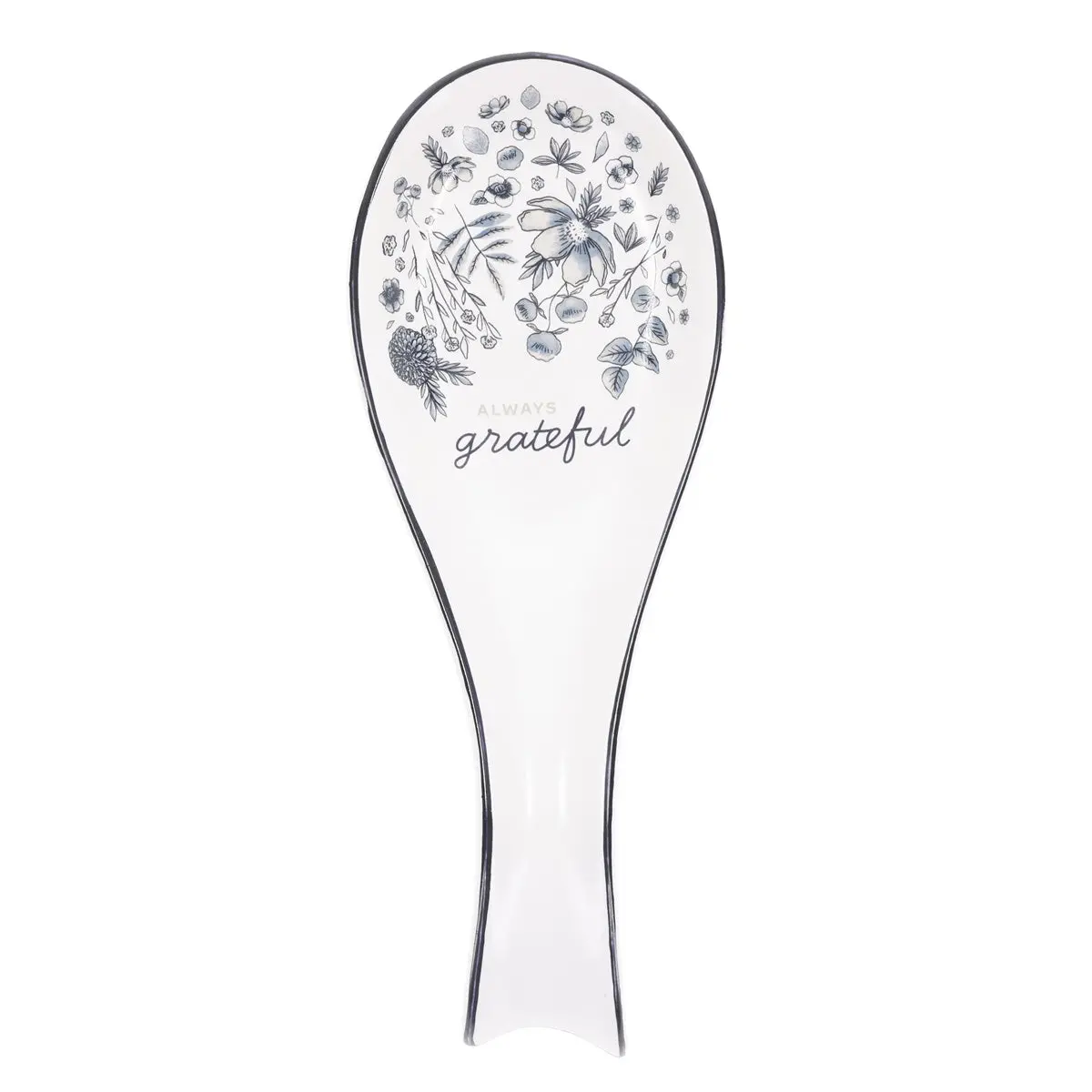 Always Grateful Ceramic Spoon Rest 1