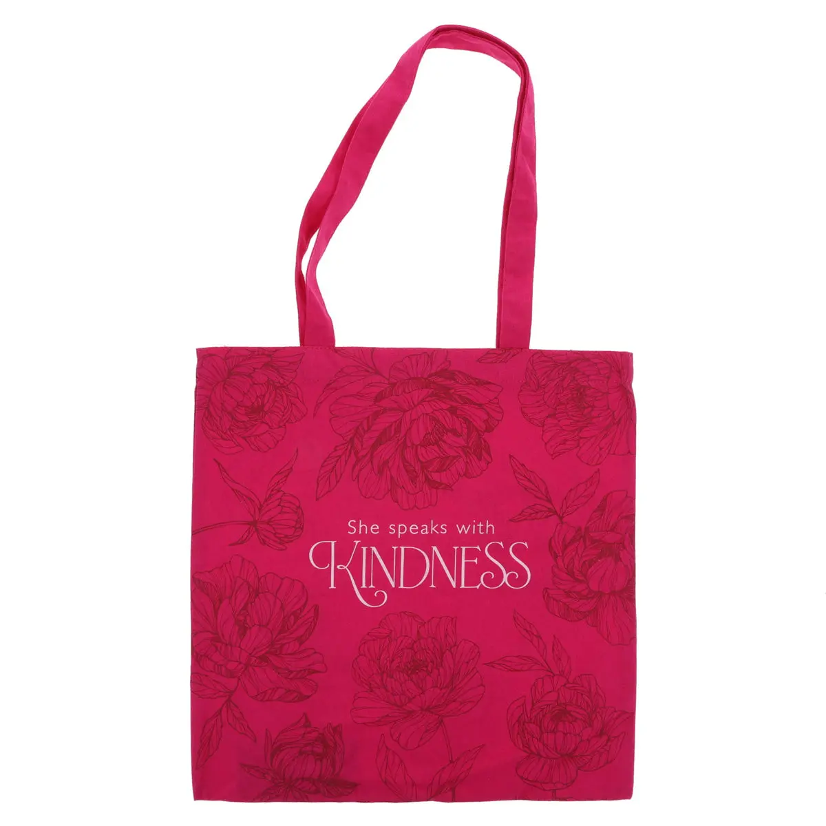 She Speaks With Kindness Canvas Tote Bag 1