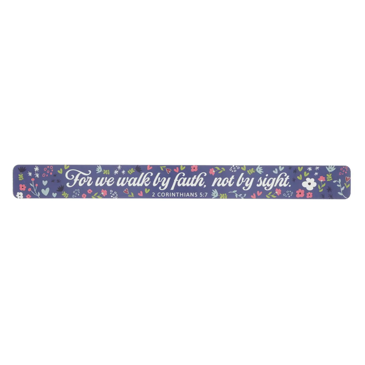For We Walk By Faith, Not By Sight Large Magnetic Strip 1
