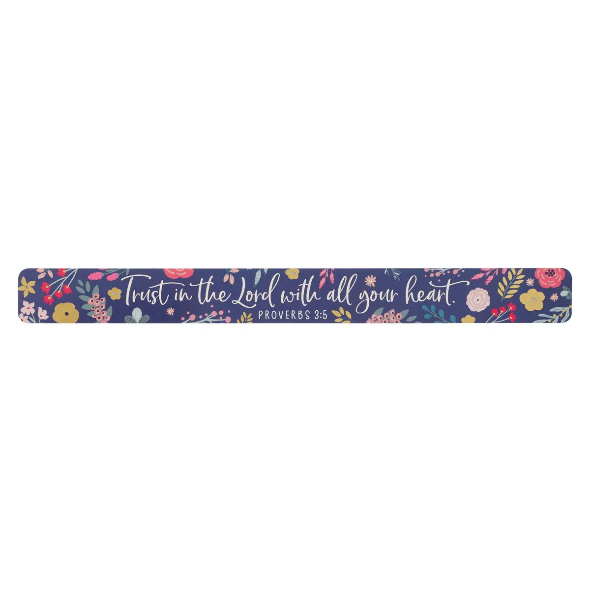 Trust In The Lord With All Your Heart Large Blue Magnetic Strip 1