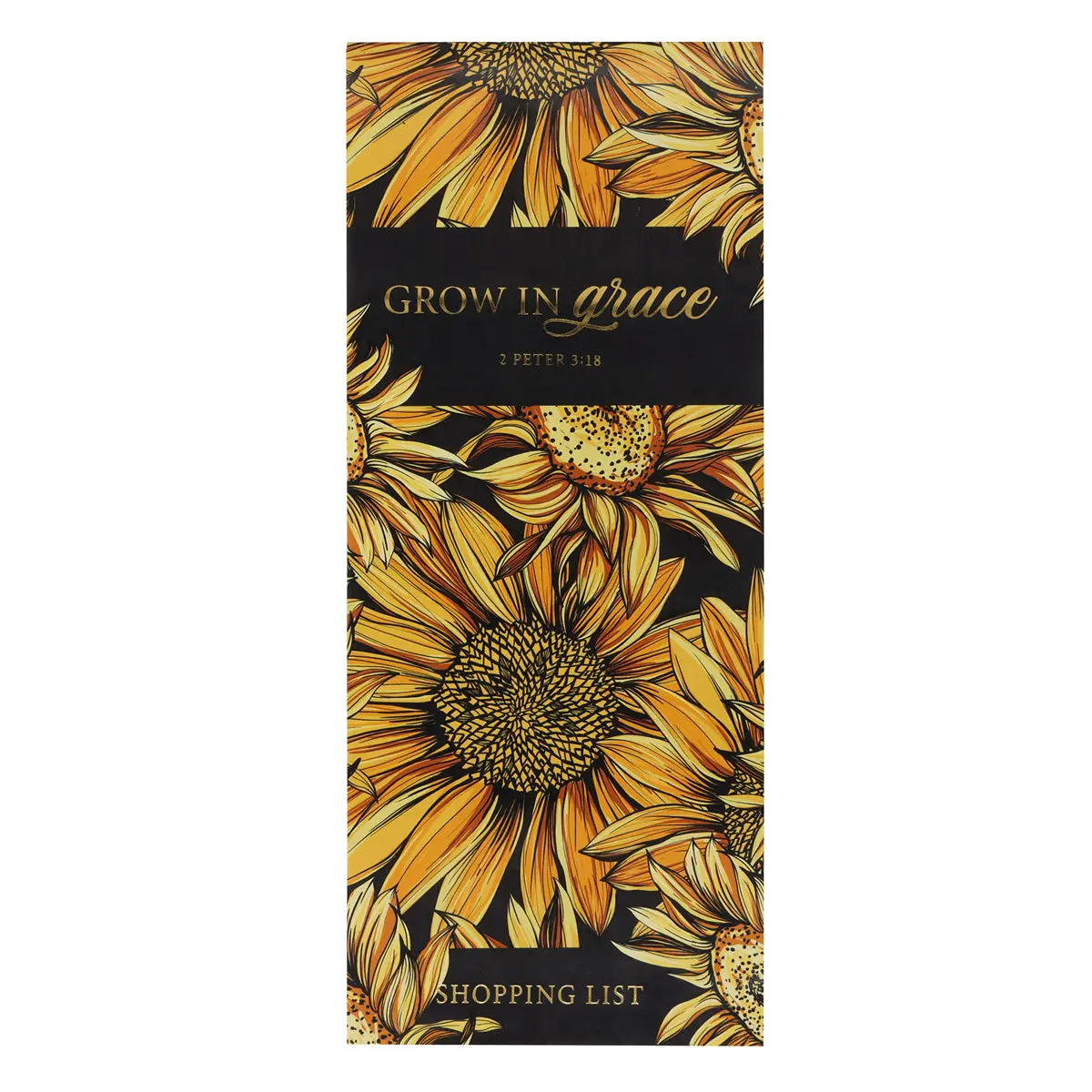 Grow In Grace Sunflowers Magnetic Notepad 1