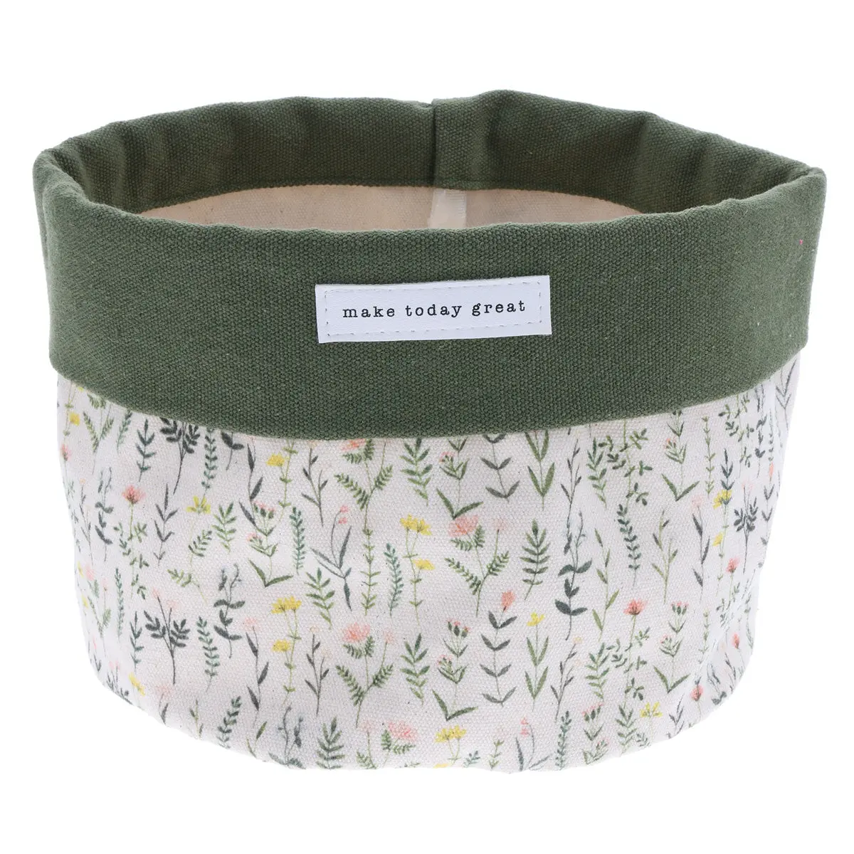 Make Today Great Canvas Planter Cover 1