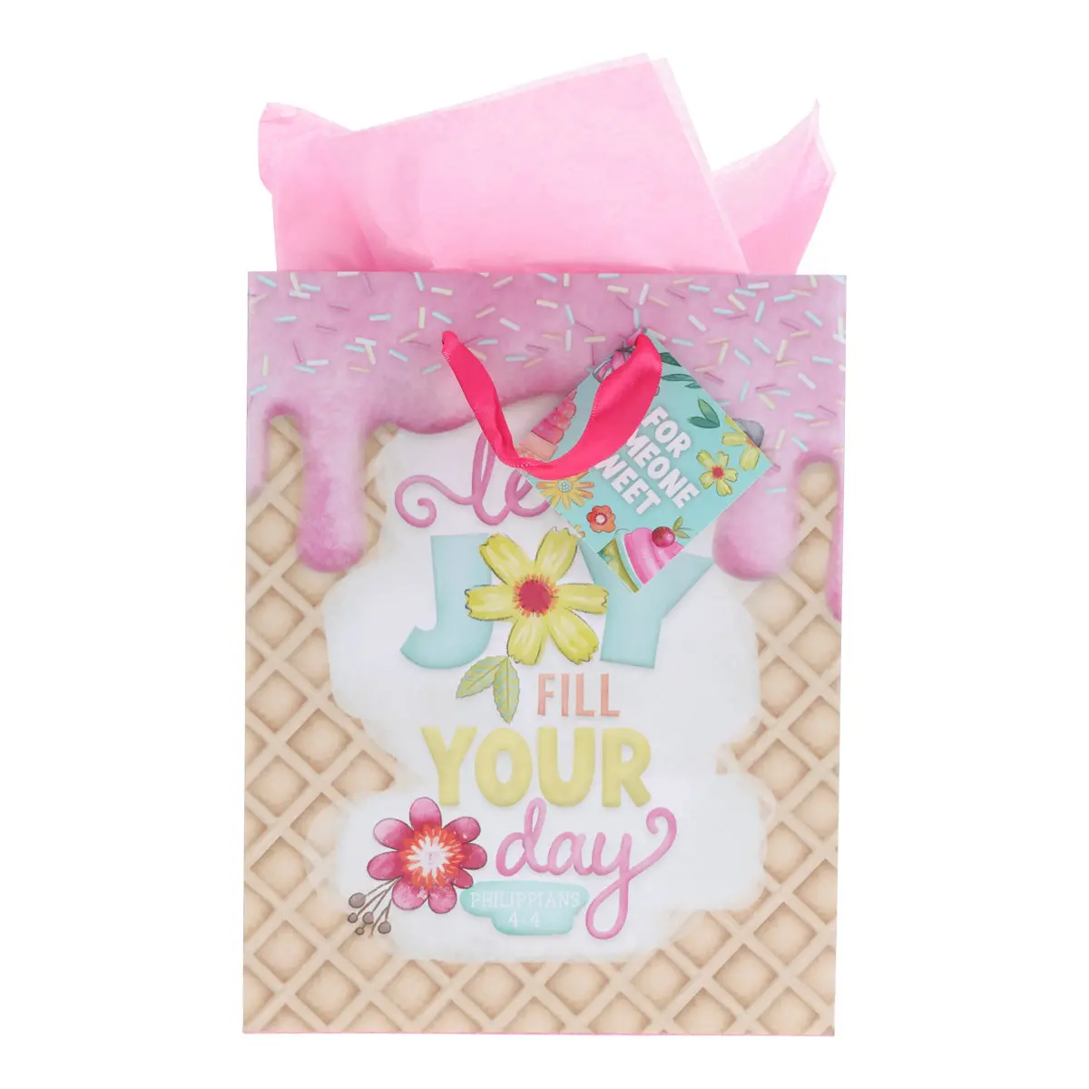 Let Joy Fill Your Day Medium Gift Bag With Gift Tag 1