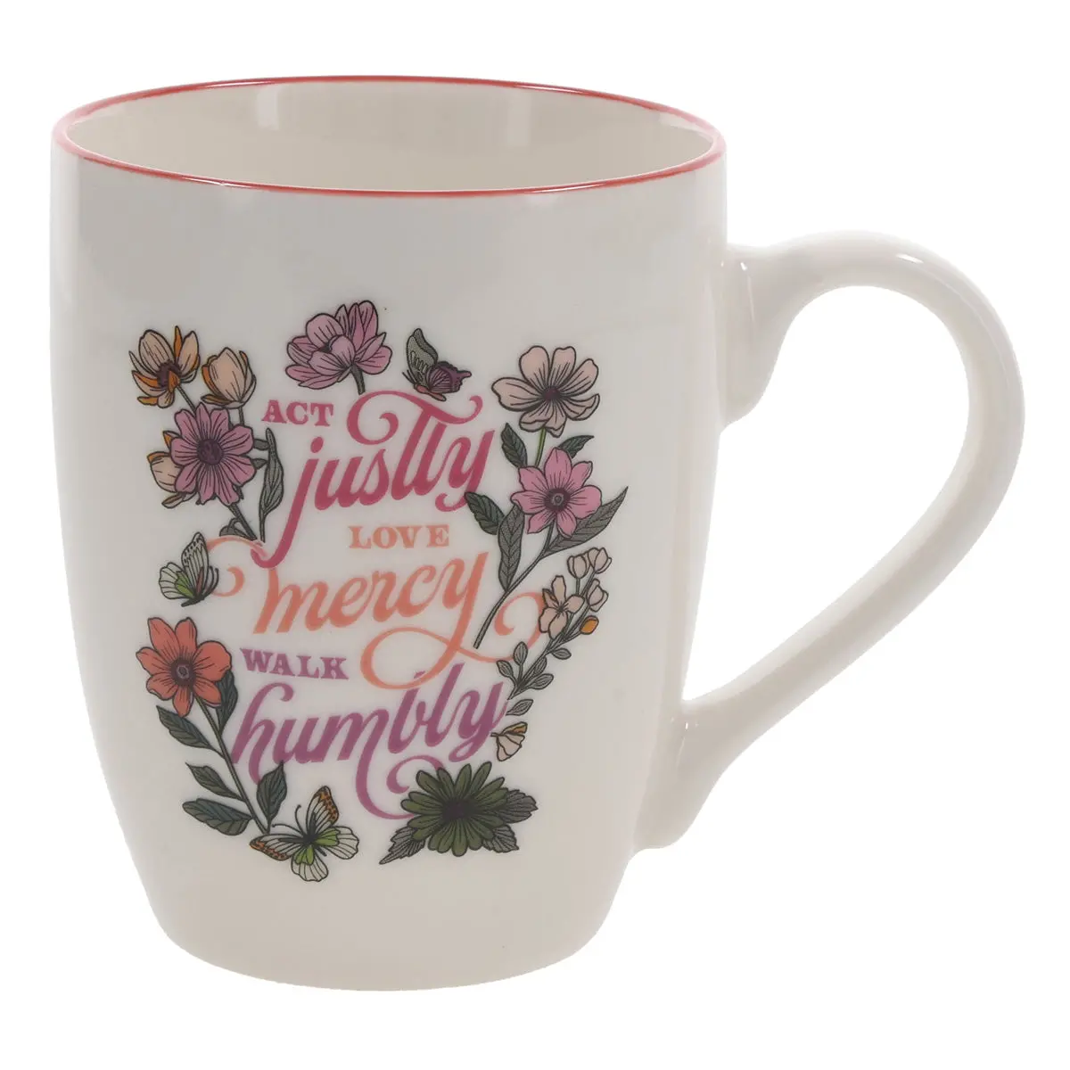 Act Justly, Love Mercy, Walk Humbly Ceramic Mug 1