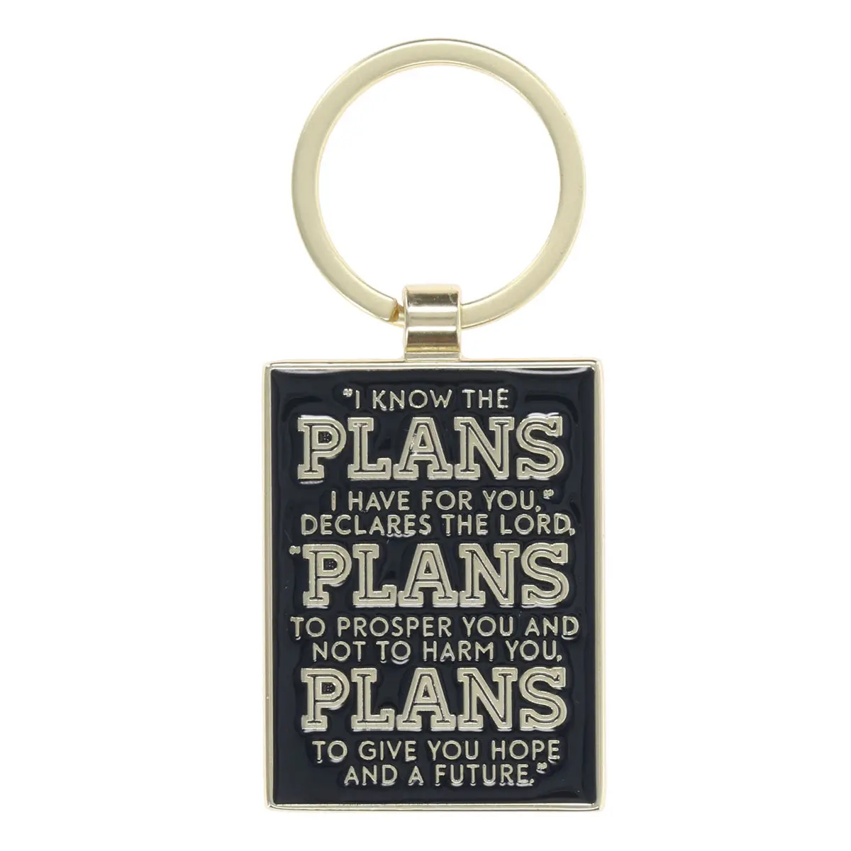 I Know The Plans I Have For You Metal Key Ring 1