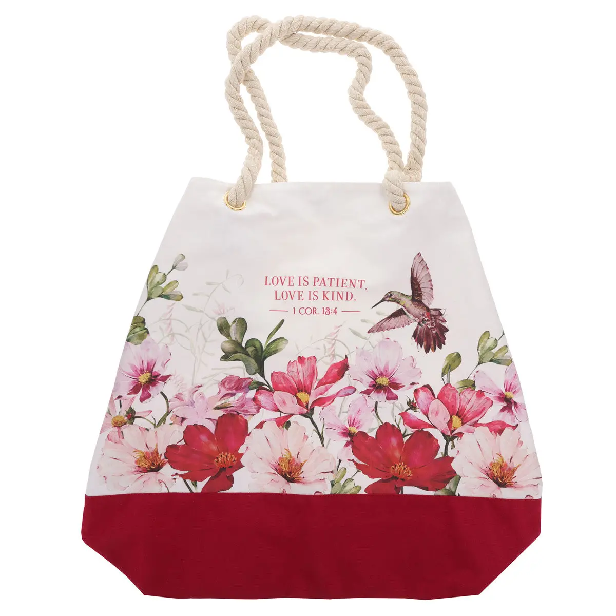 Love Is Patient, Love Is Kind Canvas Tote Bag 1