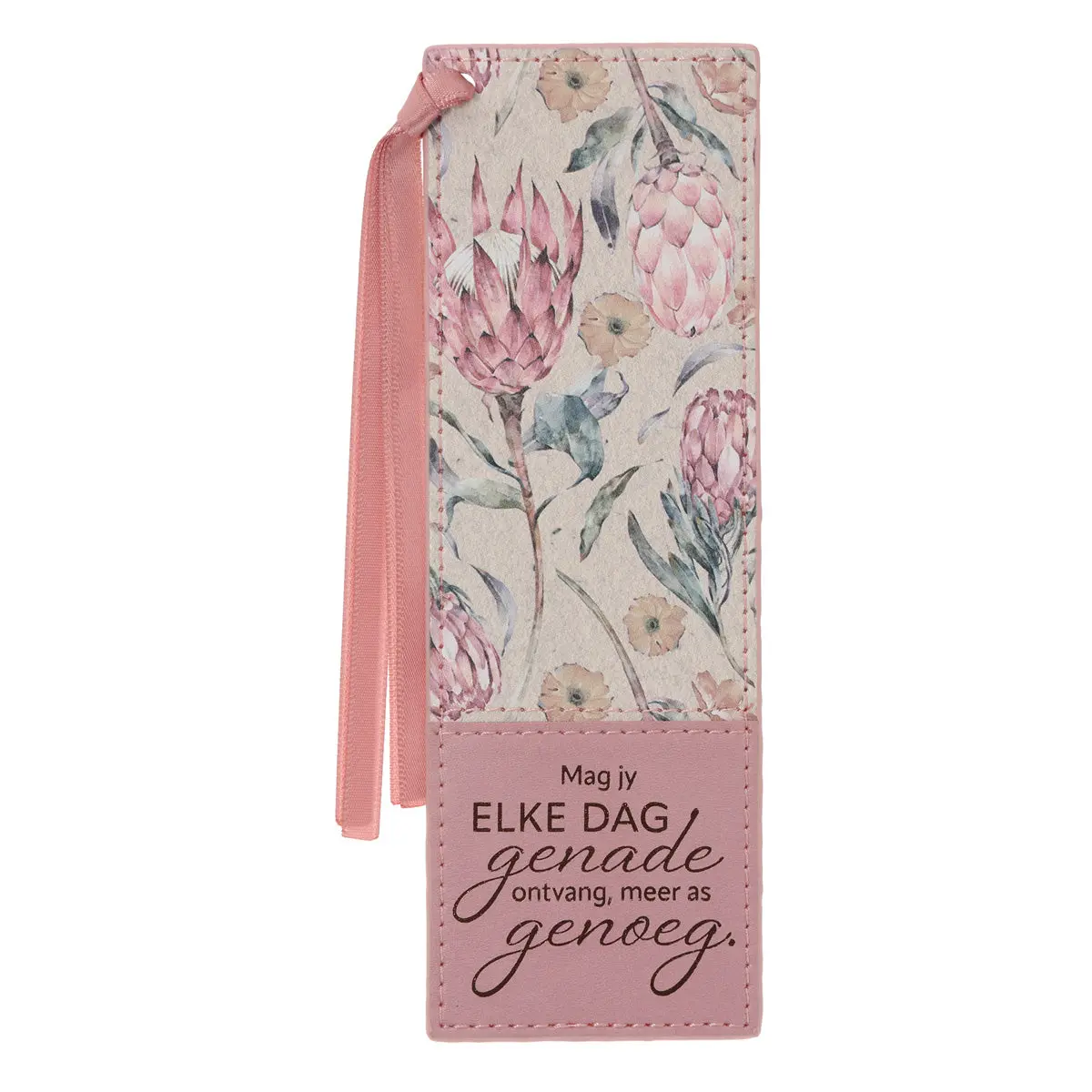 Mag Jy Elke Dag Genade Ontvang, Meer As Genoeg Afrikaans Faux Leather Bookmark 1