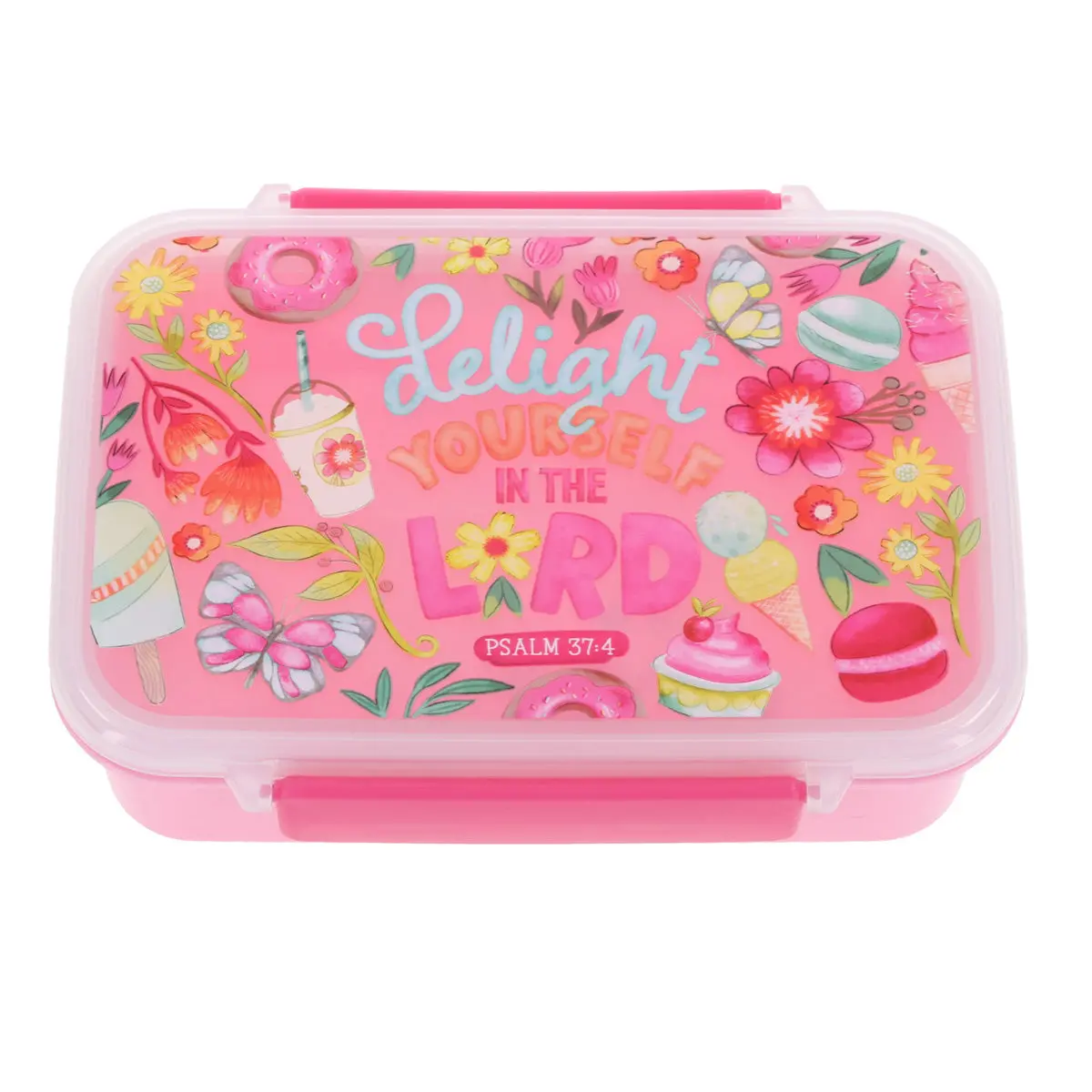 Delight Yourself In The Lord Plastic Lunch Box 1