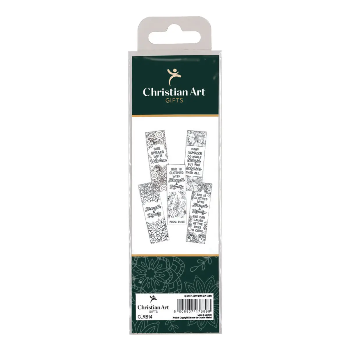 Strength And Dignity Five-Piece Coloring Bookmark Set 2