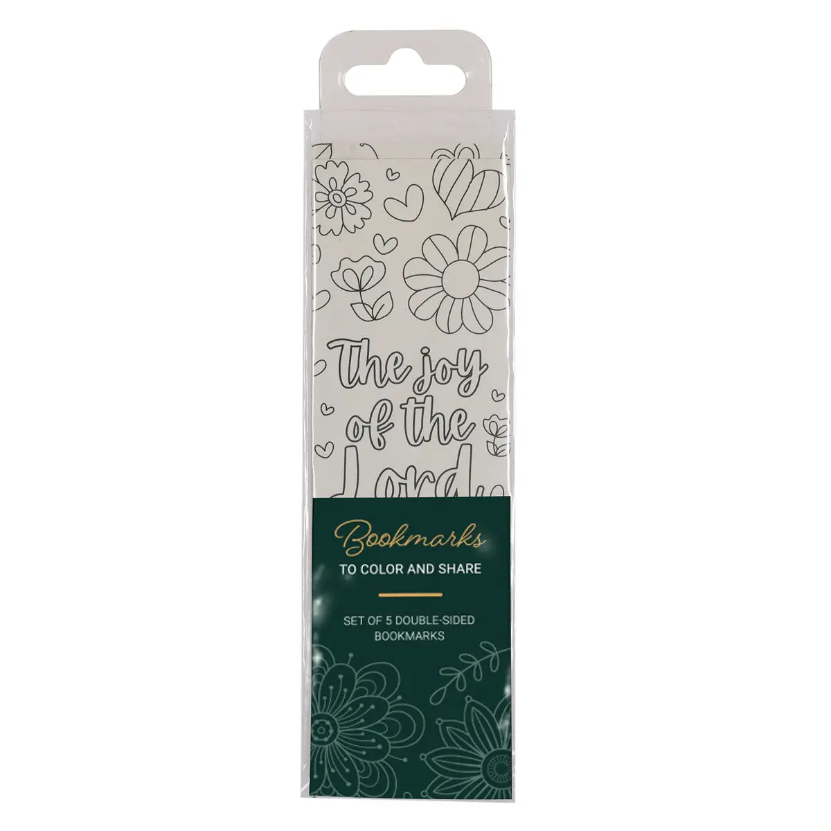 Be Joyful Five-Piece Coloring Bookmark Set 1