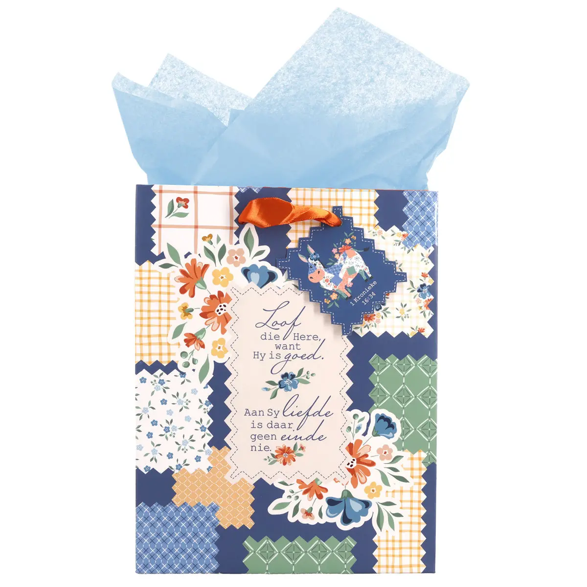 Loof Die Here Want Hy Is Goed Afrikaans Medium Gift Bag With Gift Tag 1