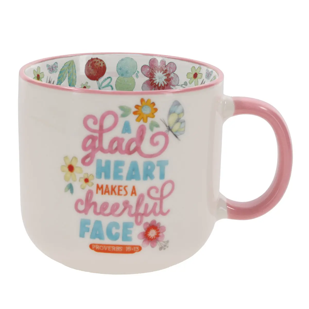 A Glad Heart Makes A Cheerful Face Ceramic Mug 1