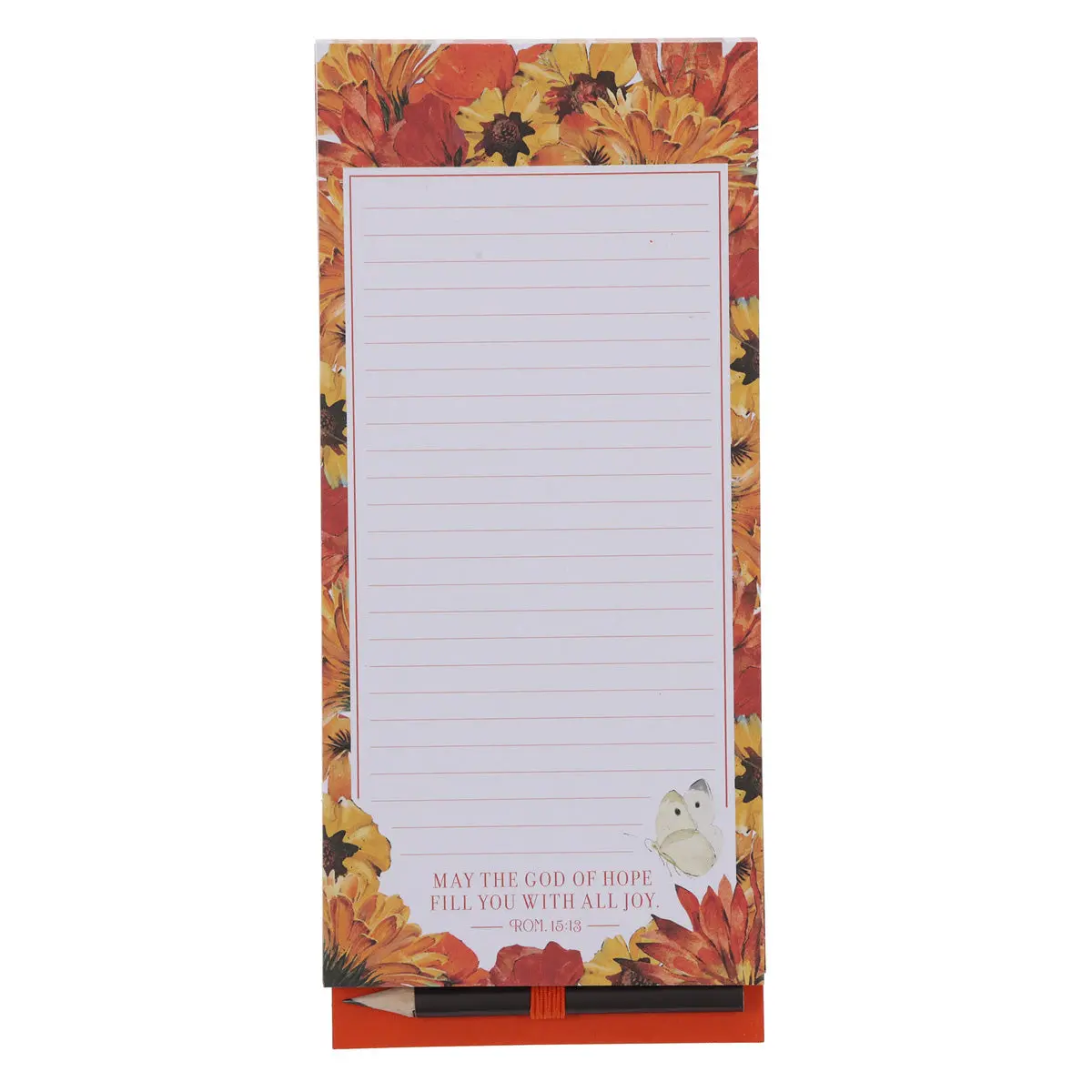 May The God Of Hope Fill You With All Joy Magnetic Notepad With Pencil 1