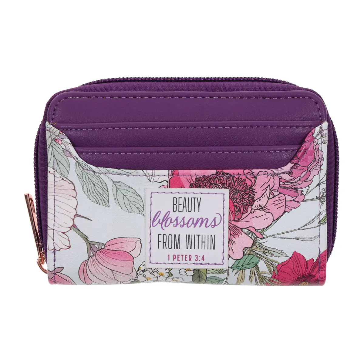 Beauty Blossom From Within Faux Leather Woman's Wallet 1