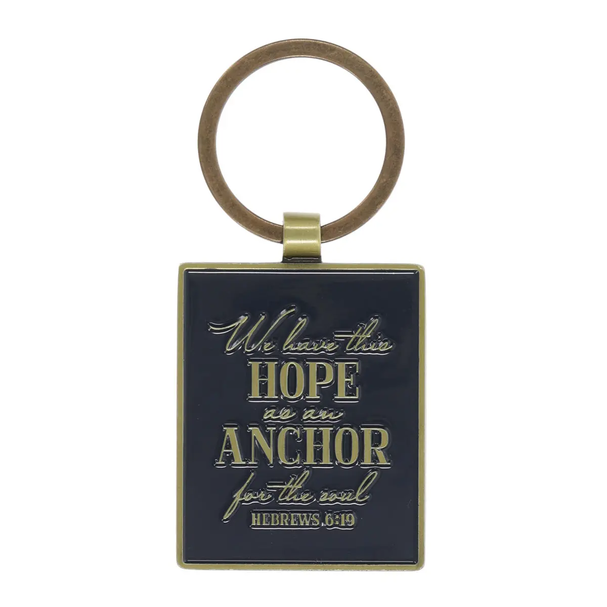 We Have This Hope As An Anchor For The Soul Epoxy Metal Keychain 2
