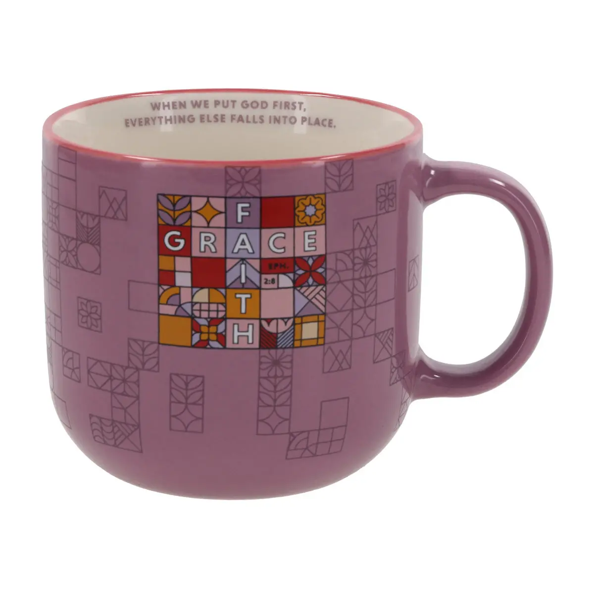 When We Put God First, Everything Else Falls Into Place Ceramic Mug 1