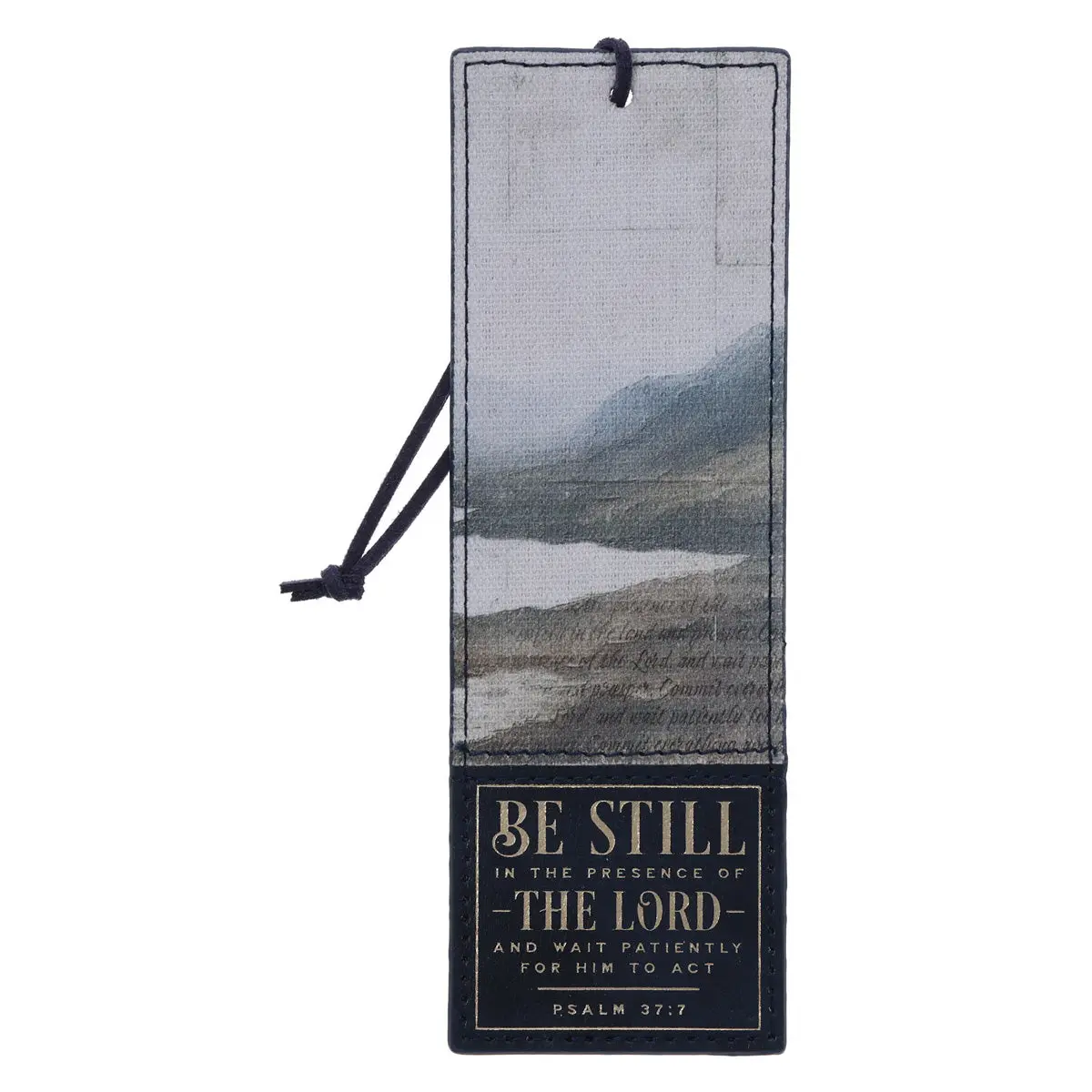 Be Still In The Presence Of The Lord Faux Leather Bookmark 1