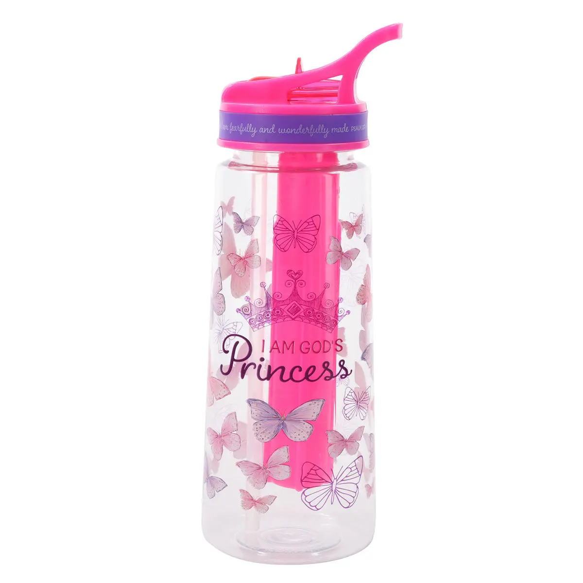 I Am God's Princess Plastic Water Bottle 1