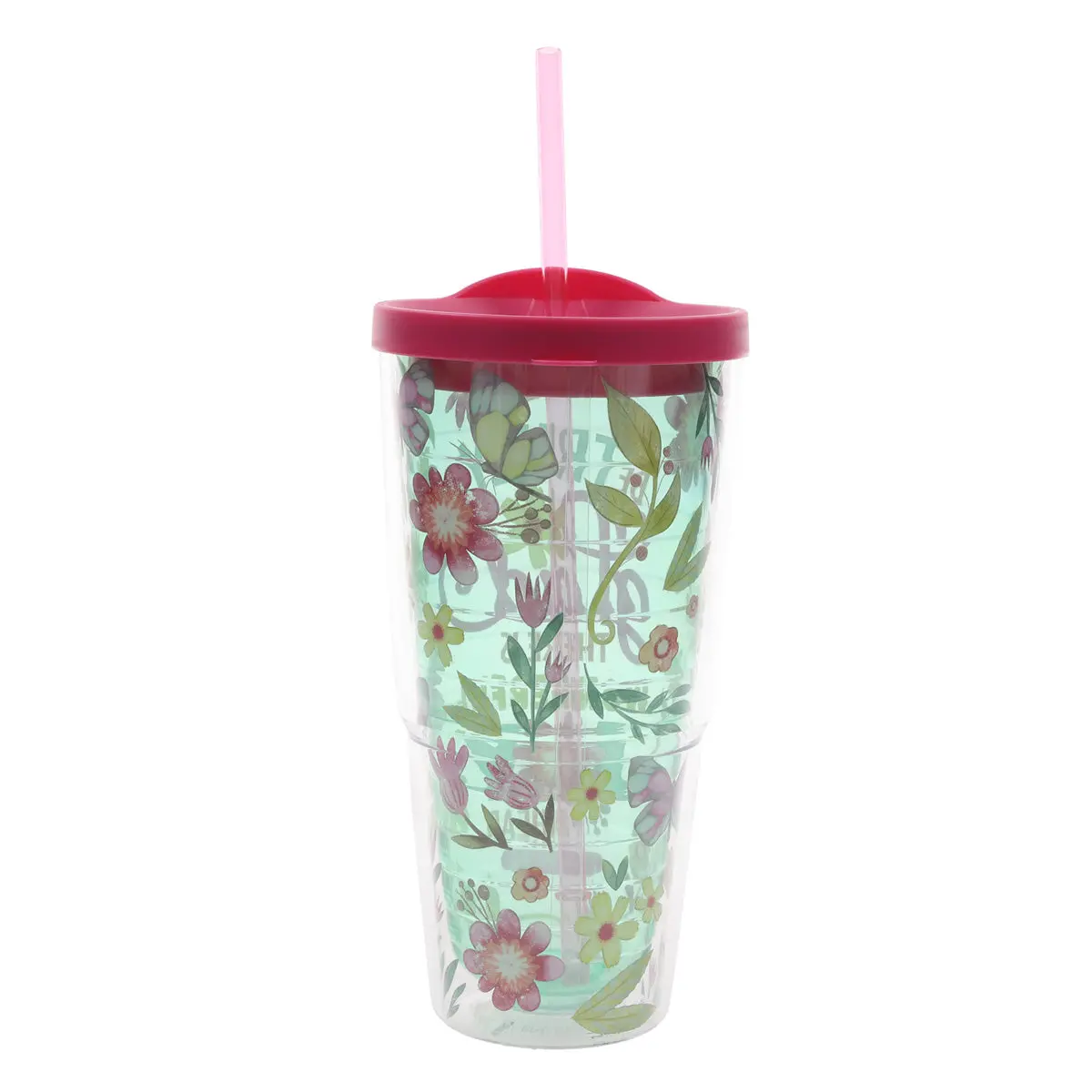 Be Truly Glad Plastic Travel Tumbler With Lid And Straw 2