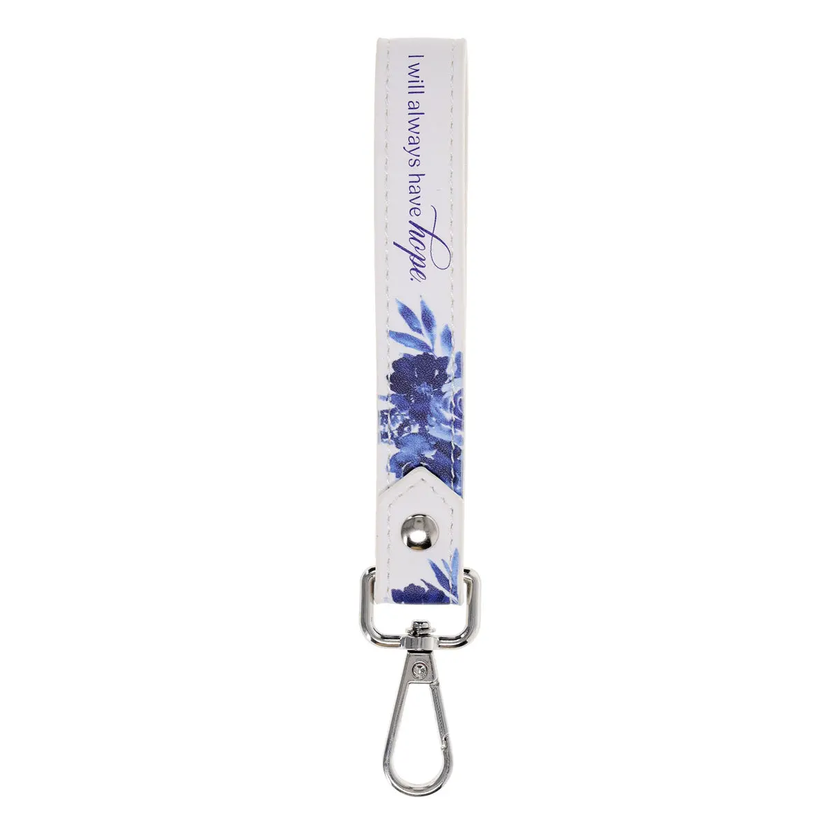 I Will Always Have Hope Faux Leather Wristlet Keychain 1