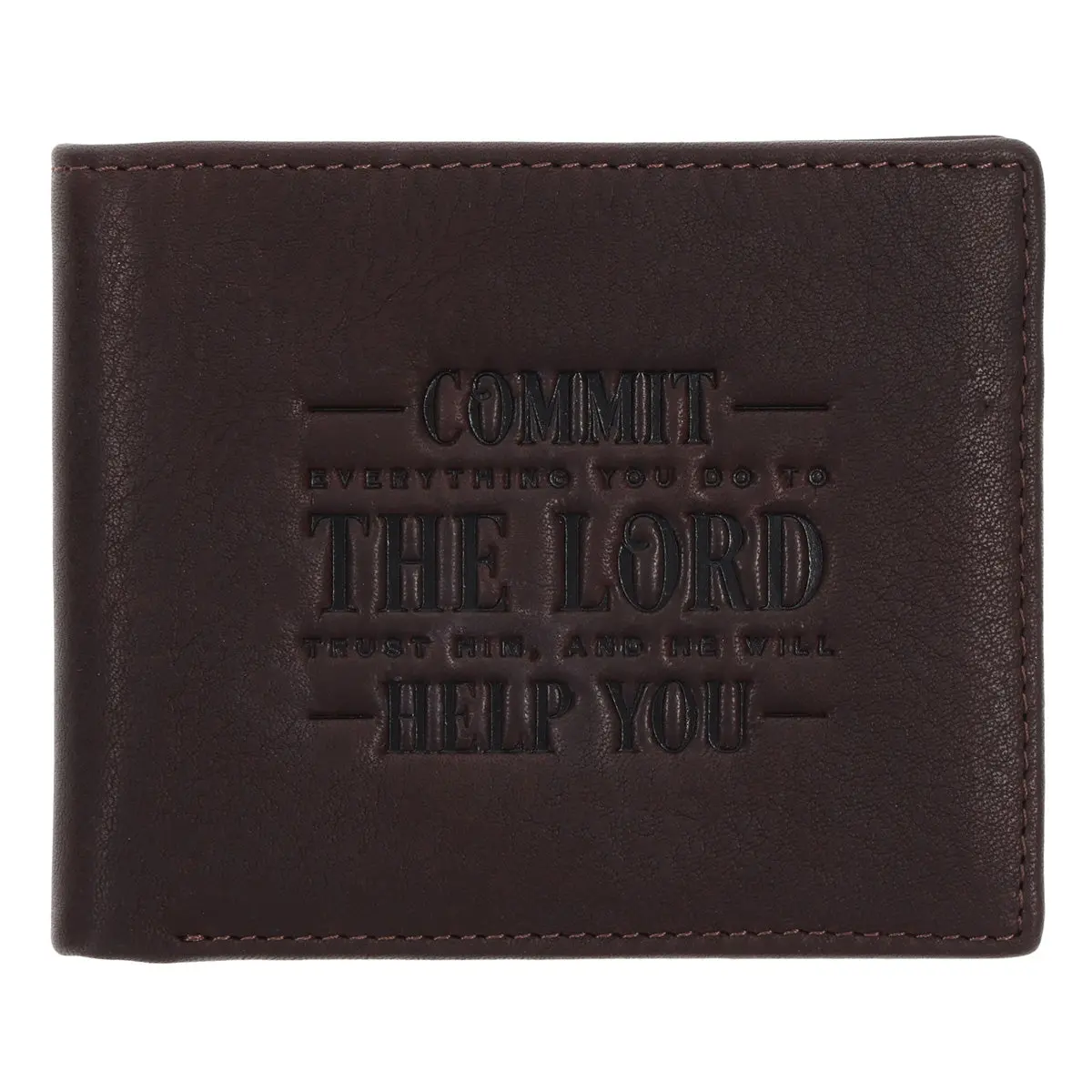 Commit Everything You Do To The Lord Genuine Leather Wallet 1