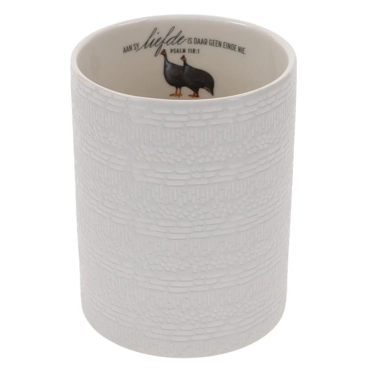 Aan Sy Liefde Is Daar Geen Einde Nie Afrikaans Ceramic Utensil Holder 1