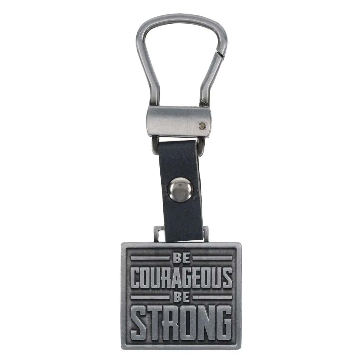 Be Courageous, Be Strong Metal Keychain 1