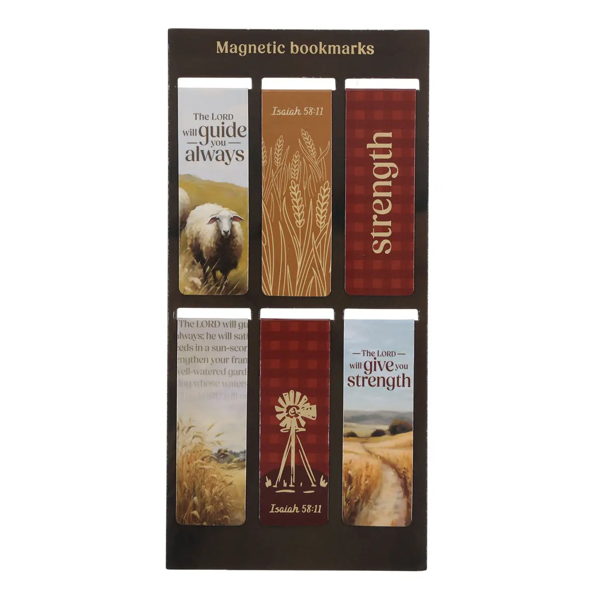 Farm Six-Piece Magnetic Bookmark Set 1