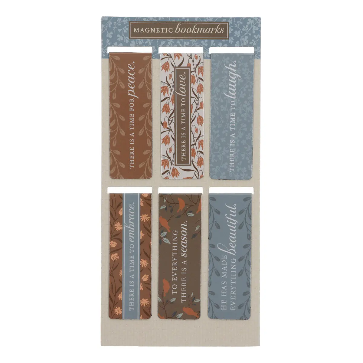 To Everything There Is A Season Six-Piece Magnetic Bookmark Set 1