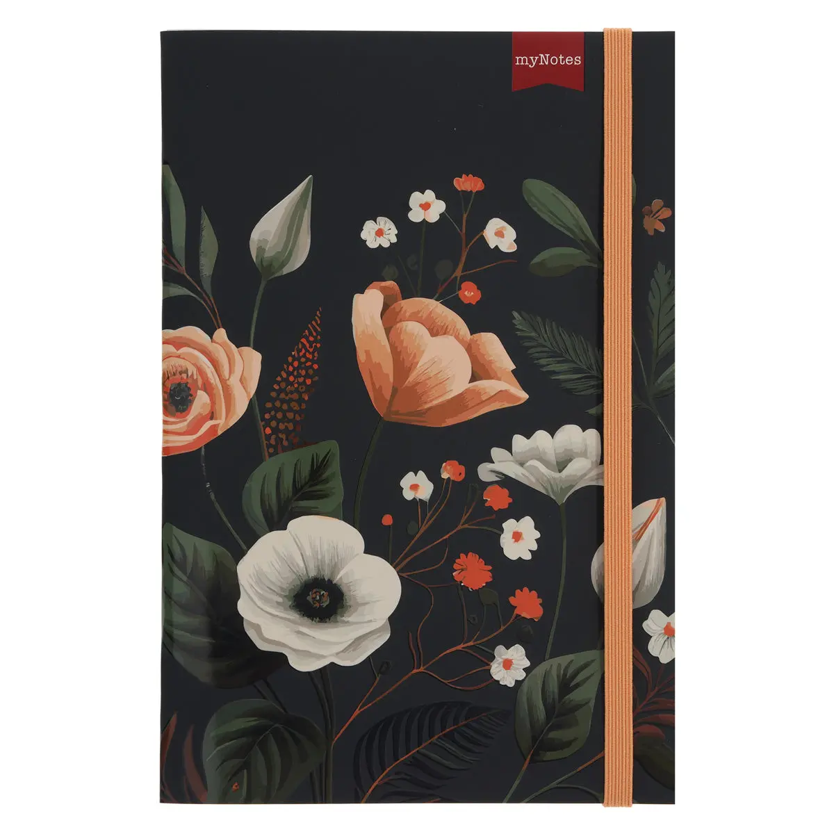 Mynotes Black Florals A5 (Paperback) 1