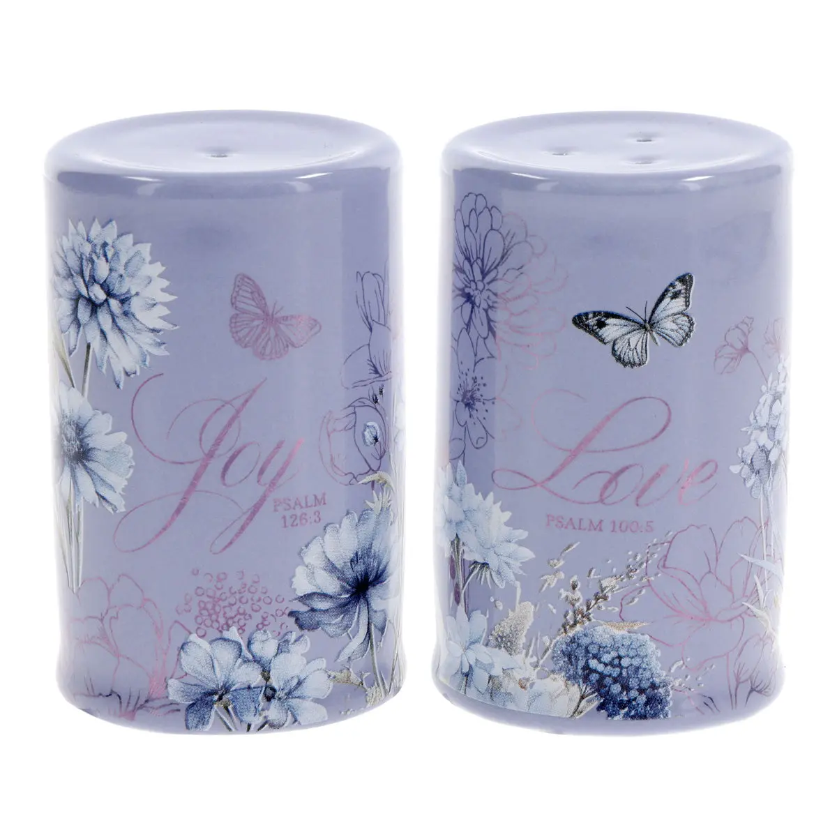 Joy And Love Ceramic Salt And Pepper Set 1