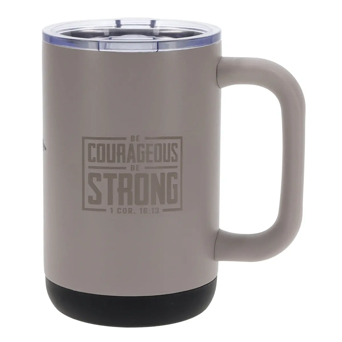 Be Courageous, Be Strong Stainless Steel Camp Style Travel Mug 1