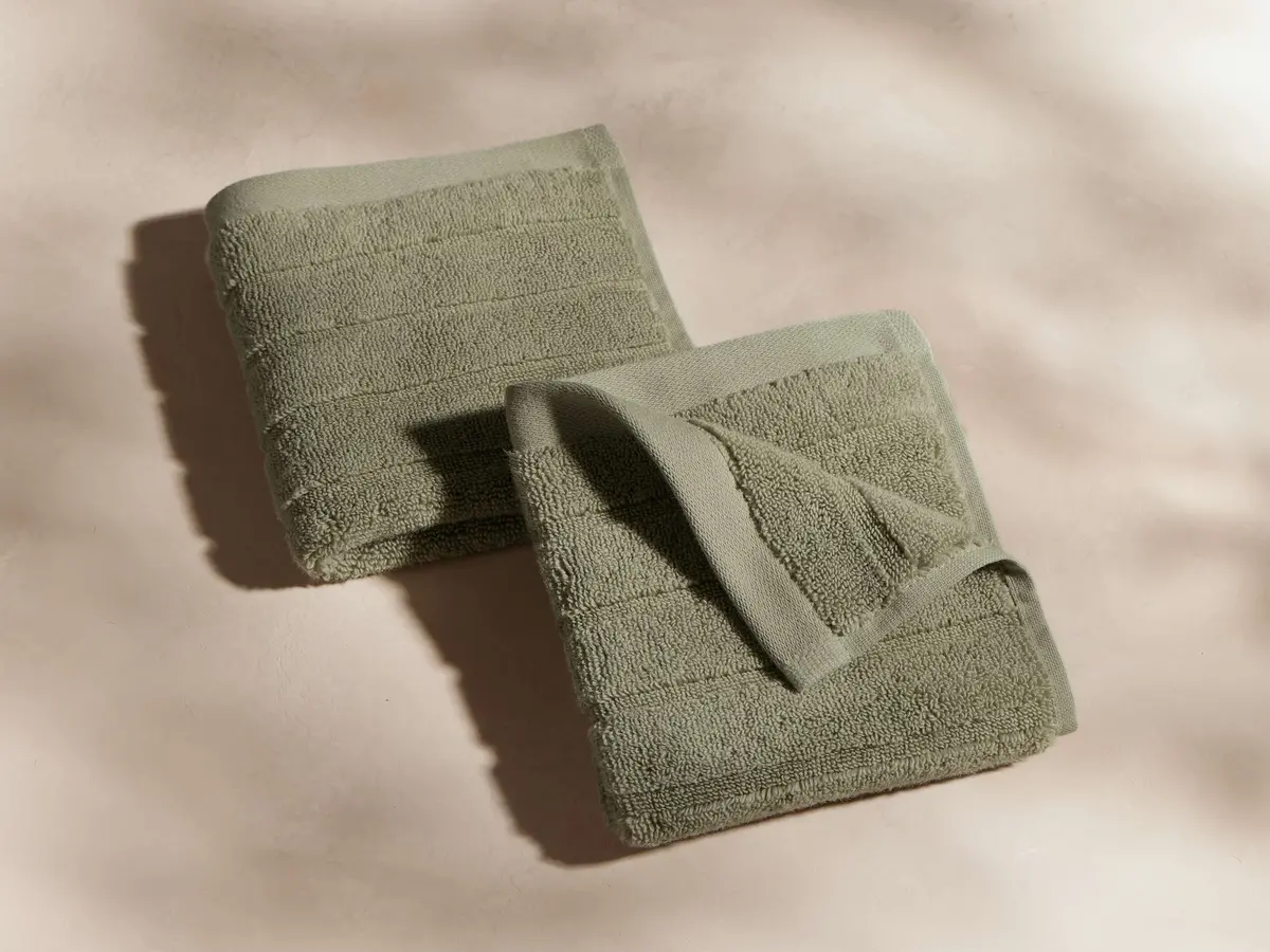 Ribbed Turkish Washcloth 1