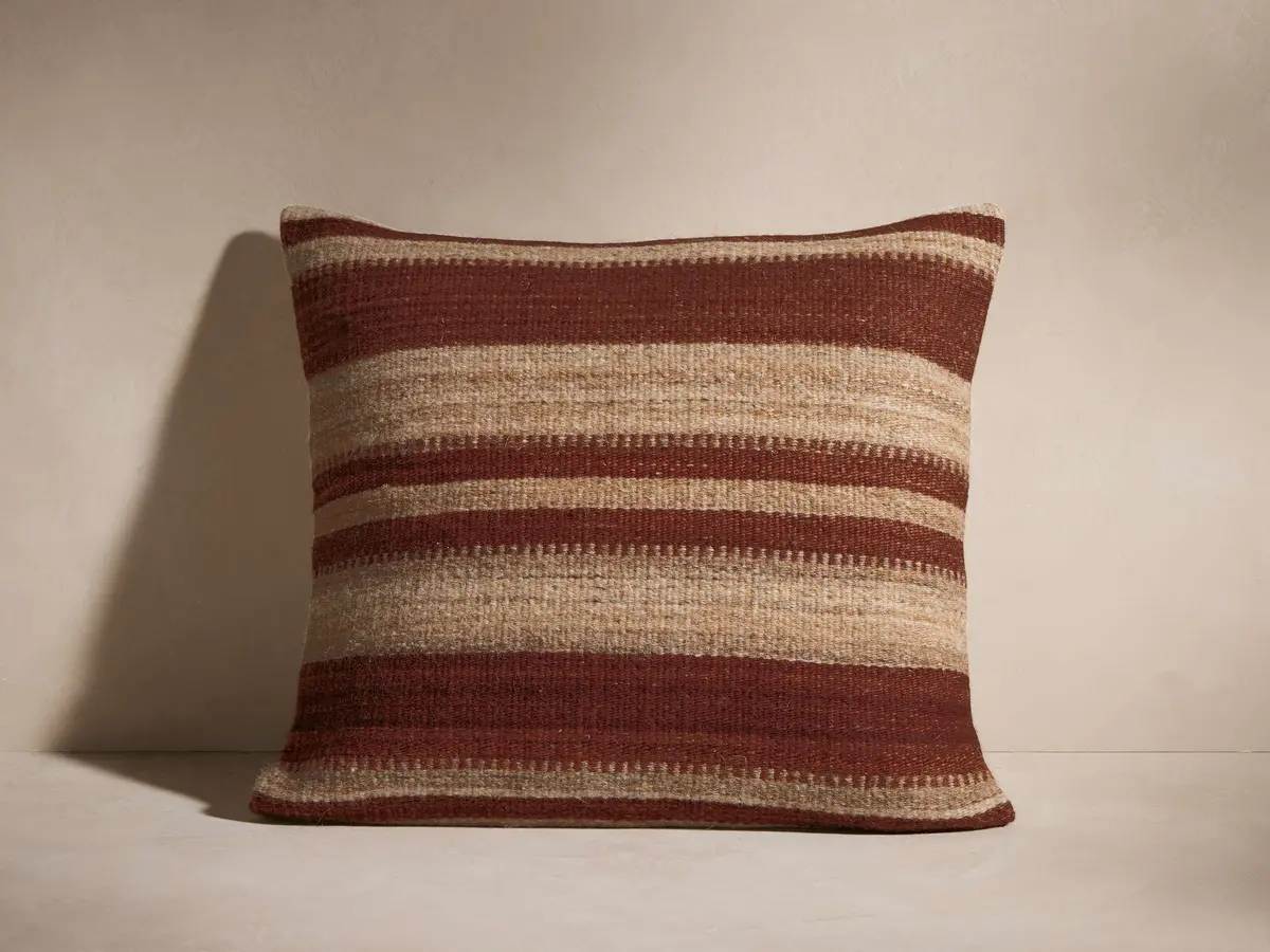 Aris Variegated Stripe Pillow 1